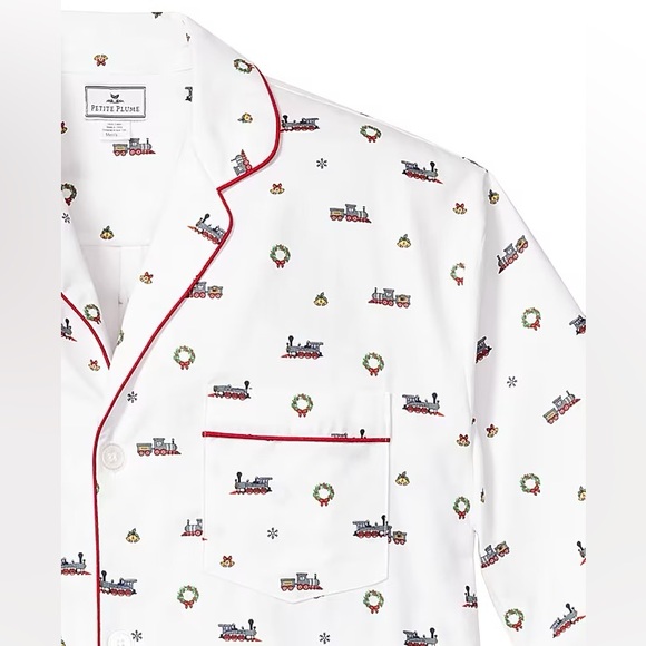 Petite Plume Boys’ Holiday Arctic Express Twill Pajama Set—4T - Picture 5 of 11